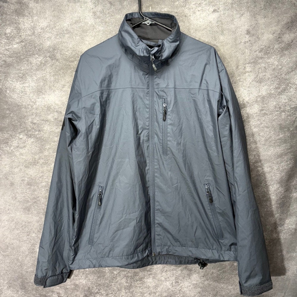 Helly Hansen Charleston Sailing Jacket Men's Size L Blue Waterproof Fleece Lined